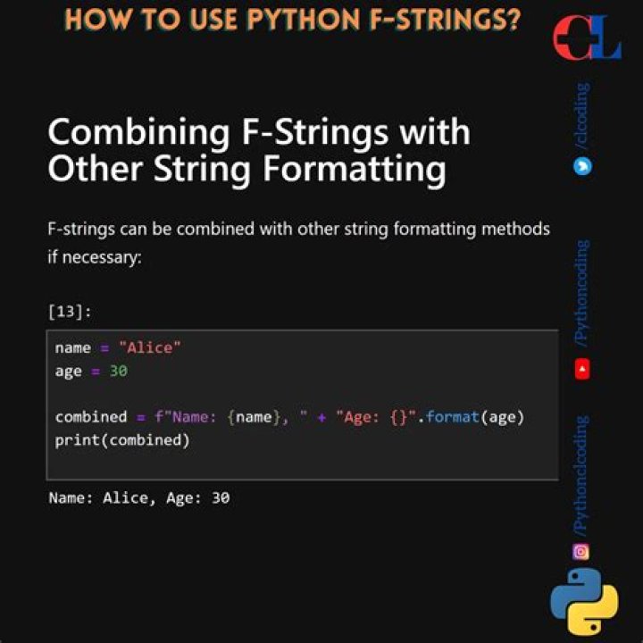 How do you type an F string in Python