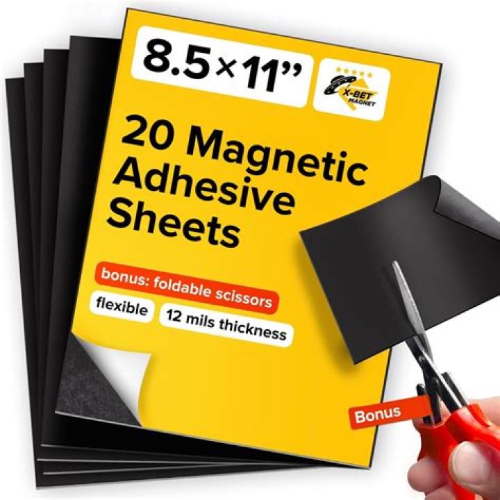 How do you use magnetic adhesive sheets