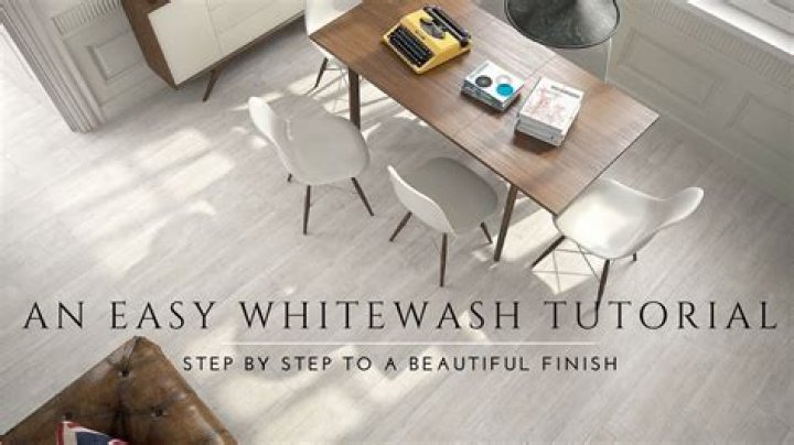 How do you whitewash laminate