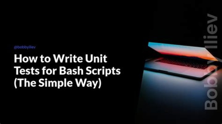 How do you write a simple bash script
