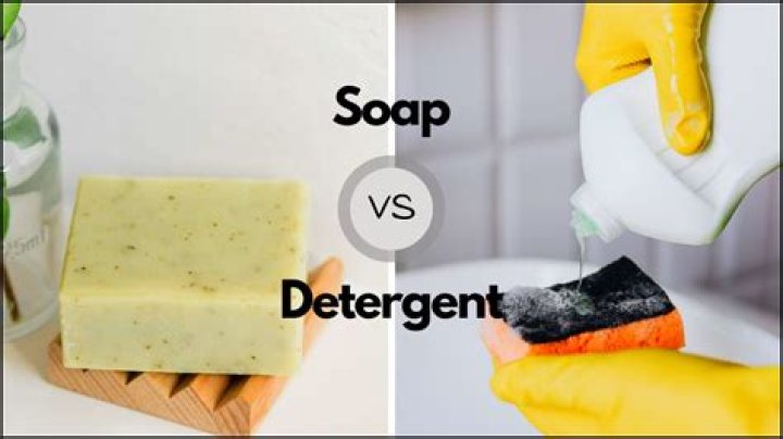 How does detergent react with hard water