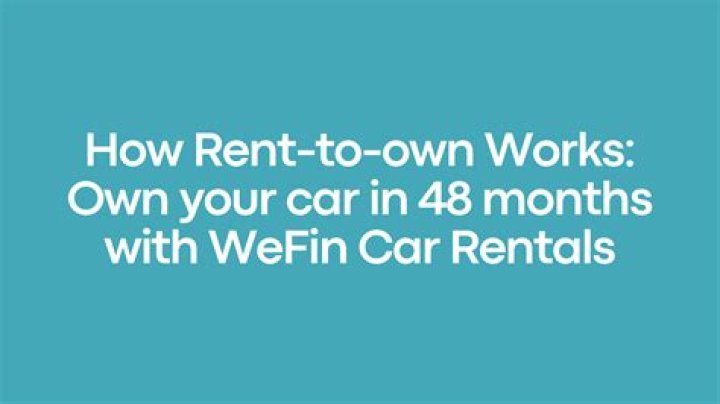 How does rent to own a car work