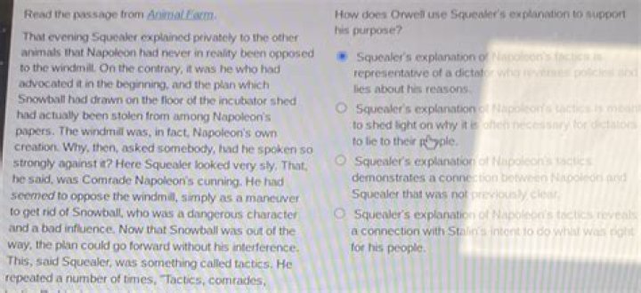 How does Squealer use propaganda in Chapter 9