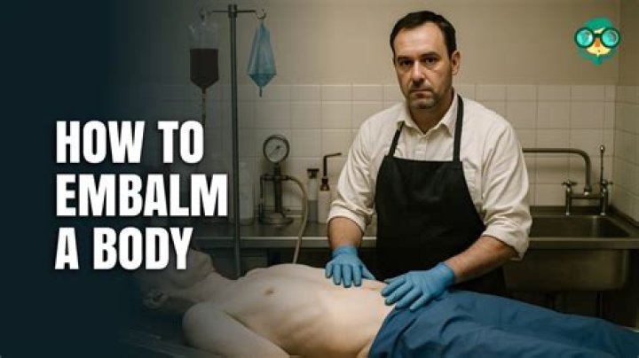 How is a body embalmed