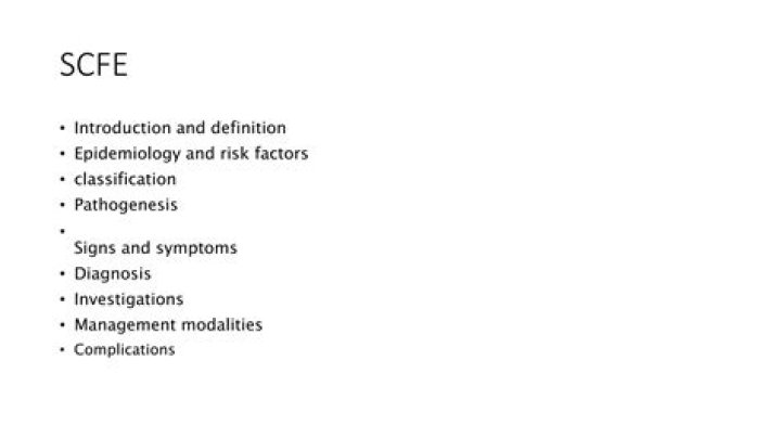 How is Scfe diagnosed