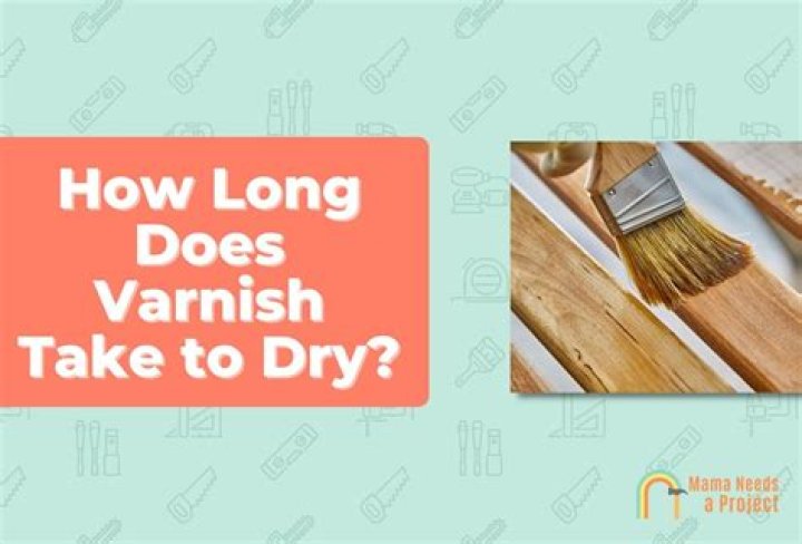 How long does acrylic varnish take to dry