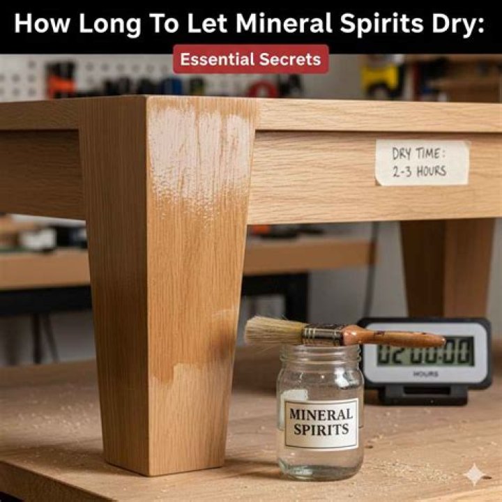 How long does it take mineral spirits to dry