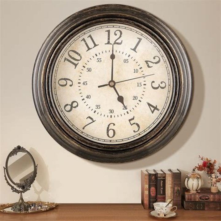How long is the house with the clock on the wall