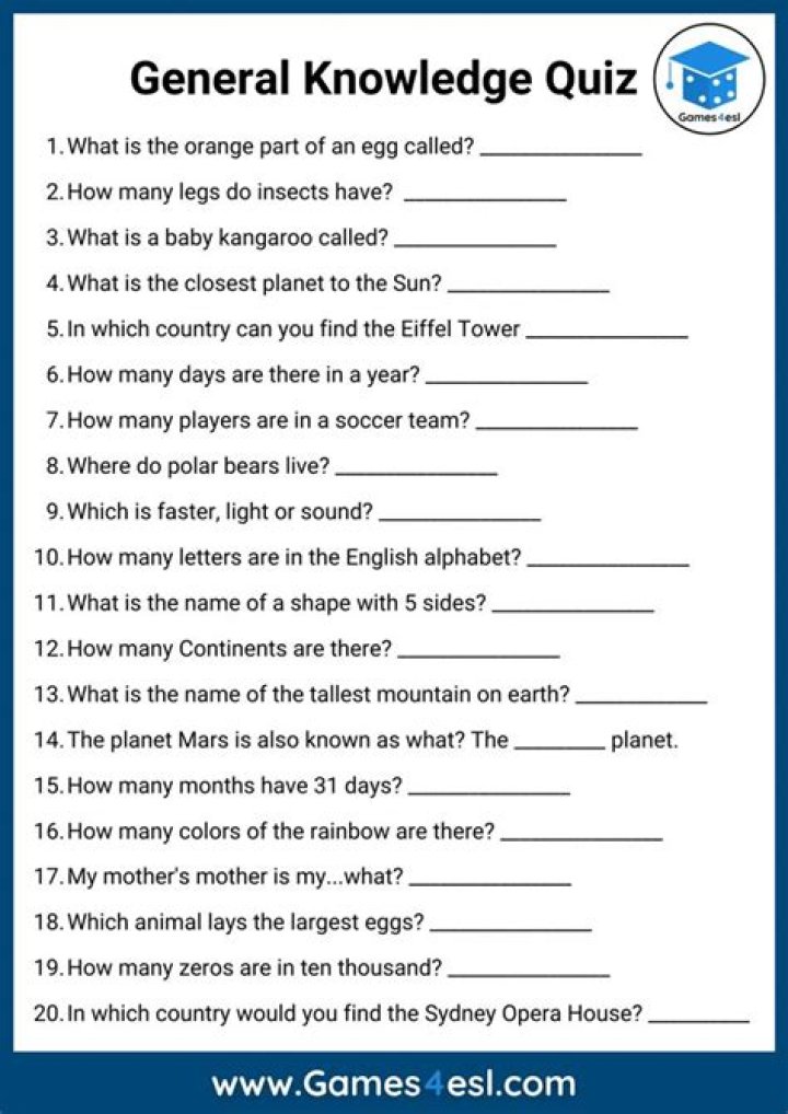 How long should a 20 question quiz take