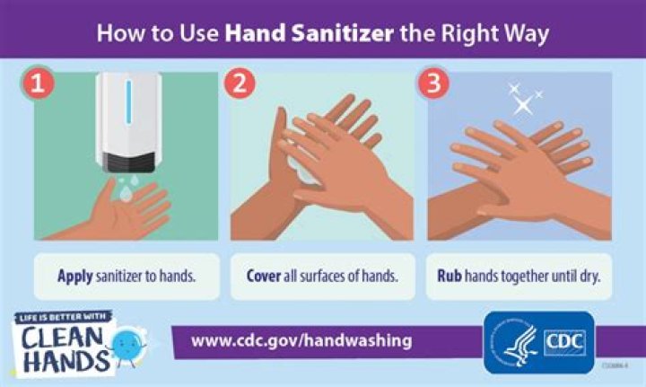 How long should hands be rubbed with waterless cleaner