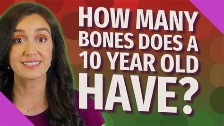 How many bones does a 10 year old have