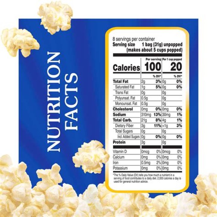 How many calories is popcorn with no butter