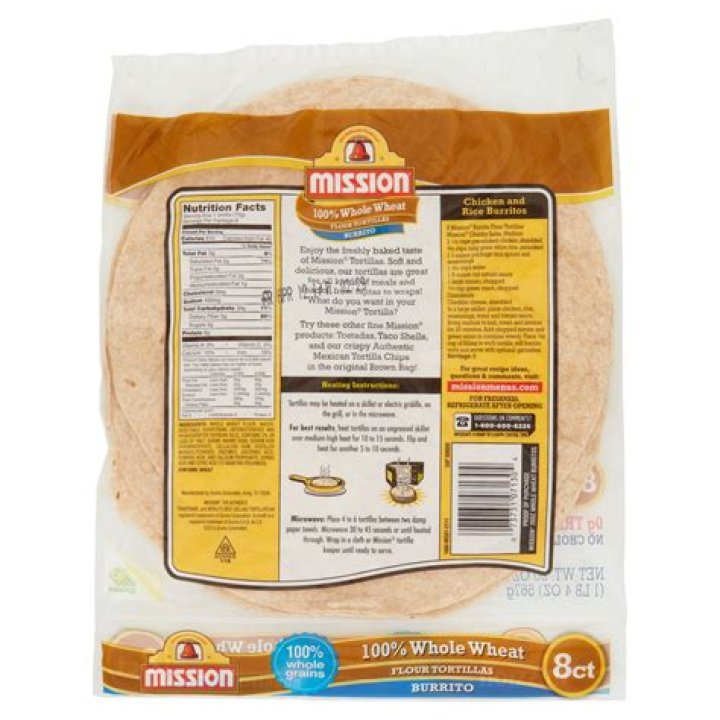 How many carbs are in a 10 inch wheat tortilla