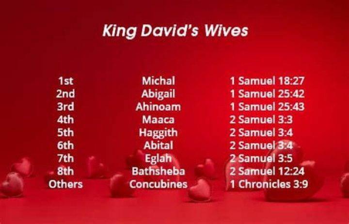 How many concubines King David had