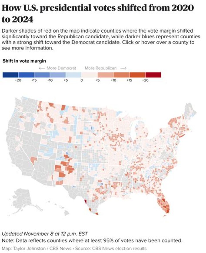How many counties did Bill Clinton win in 1992