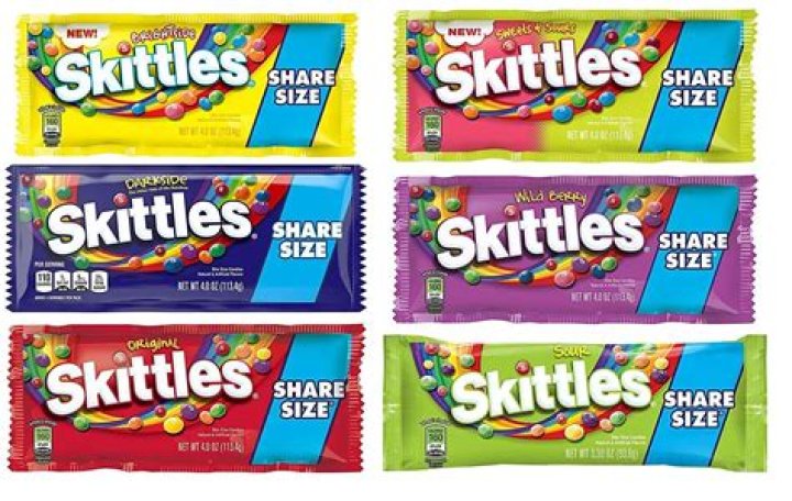 How many different packs of Skittles are there
