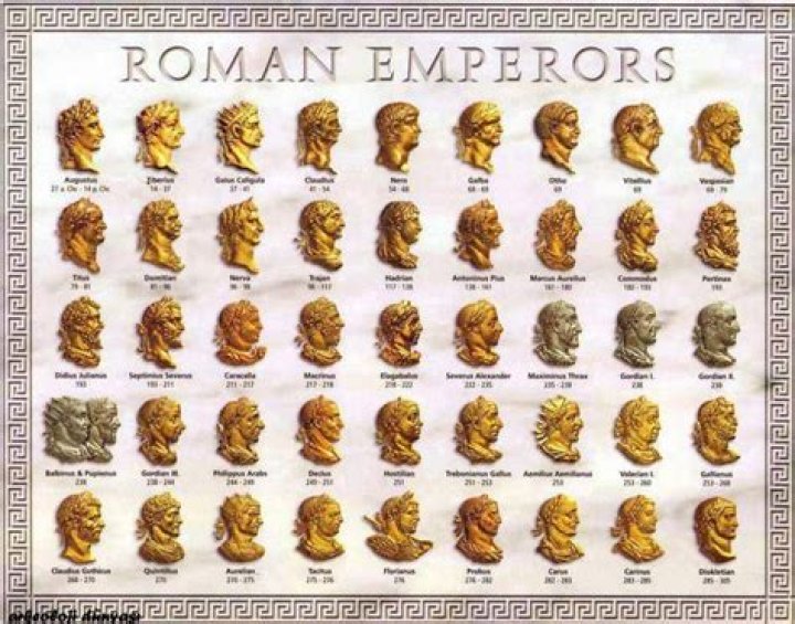 How many emperors did the Roman Empire have