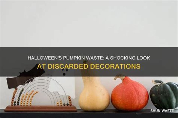 How many pumpkins are wasted on Halloween