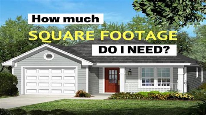 How many square feet should a house be