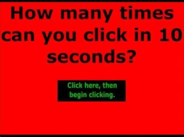 How many times can you click in 60 seconds