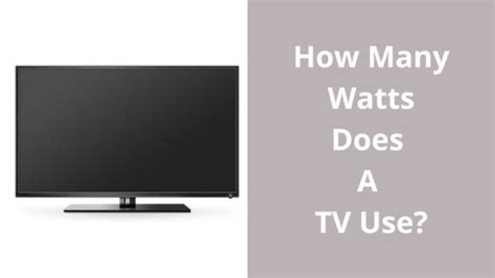 How many watts does a 52 inch LCD TV use