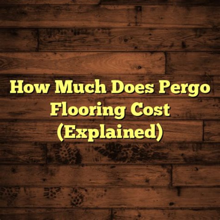 How much does Pergo flooring cost
