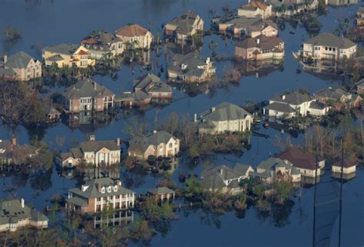 How much of New Orleans flooded during Katrina