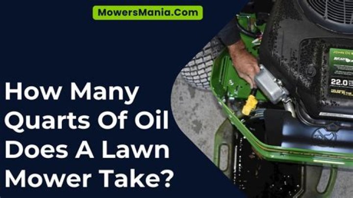 How much oil does a Mountfield lawn mower use