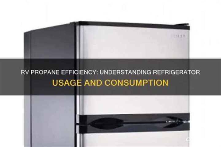 How much propane does a RV refrigerator use