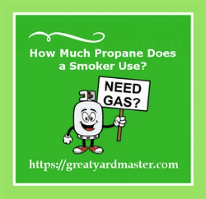 How much propane does a smoker use