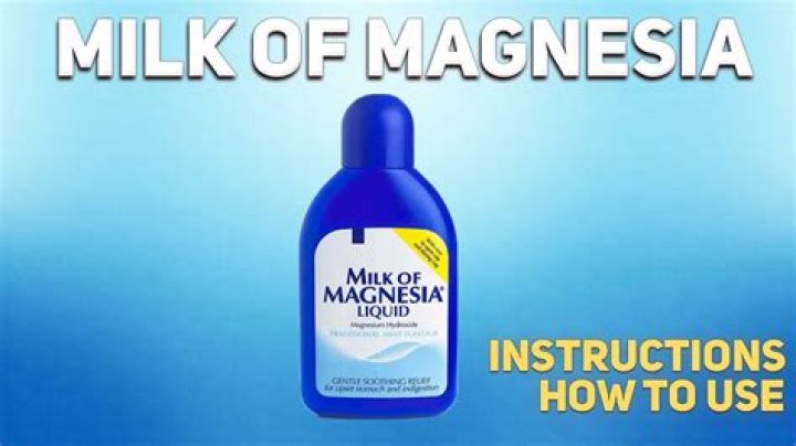 How much sodium is in milk of magnesia