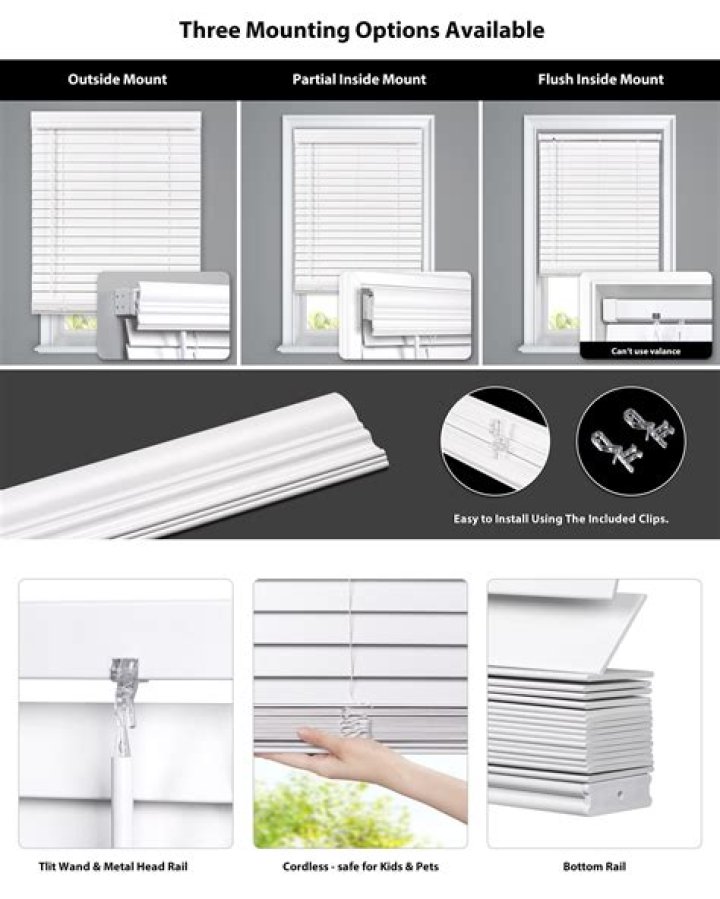 How much space is needed for inside mount blinds