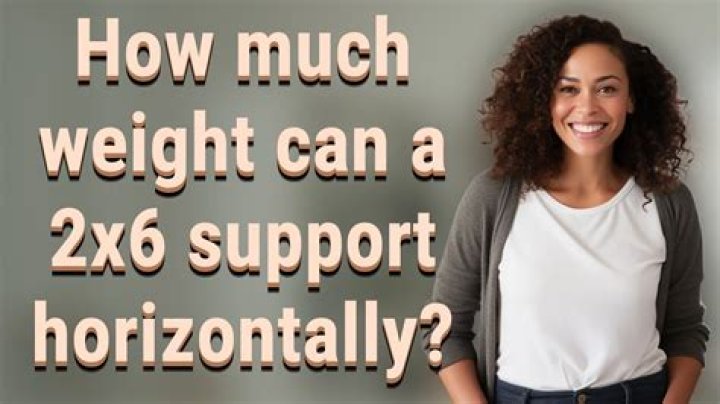 How much weight can a 2×10 support horizontally
