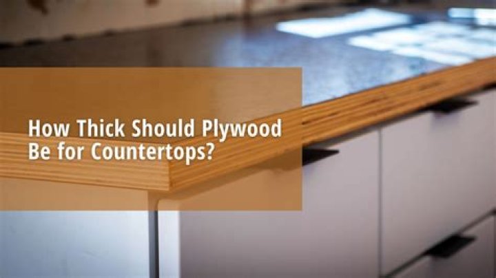 How thick should Plywood be for a desk