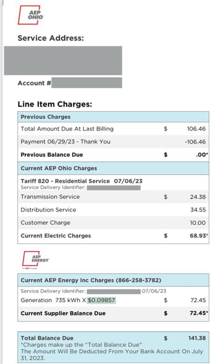 Is AEP energy more expensive than AEP Ohio