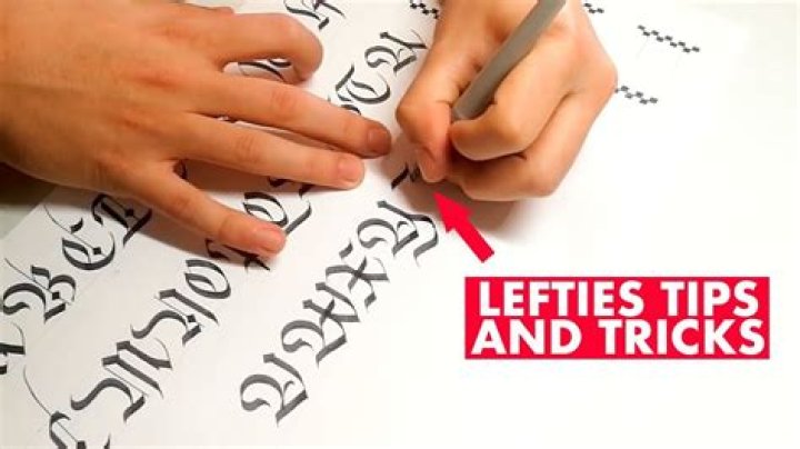 Is it harder for lefties to write