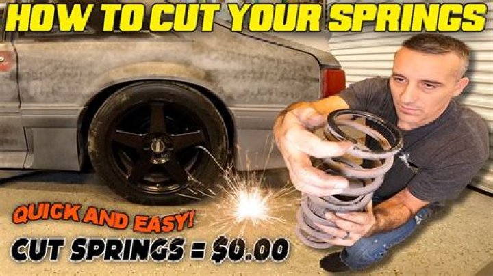 Is it OK to cut coil springs