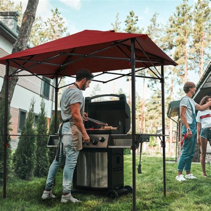Is it safe to grill under a canopy