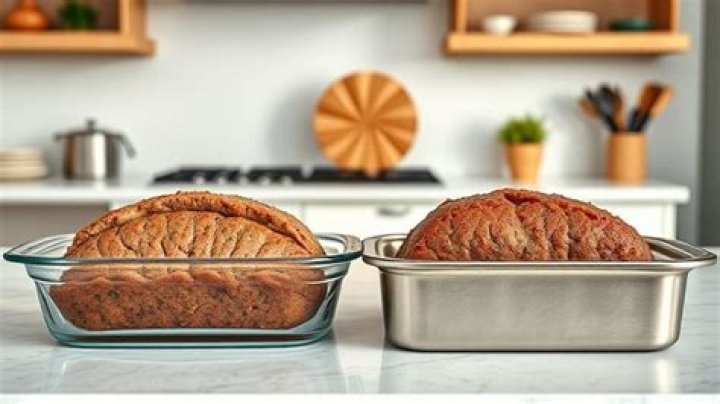 Is meatloaf better cooked in glass or metal