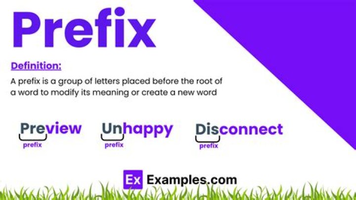 Is prefix a prefix