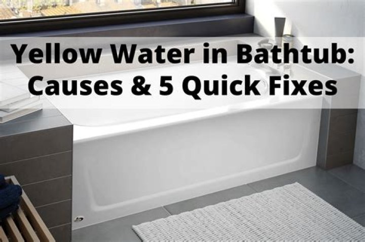Is yellow water safe to shower in