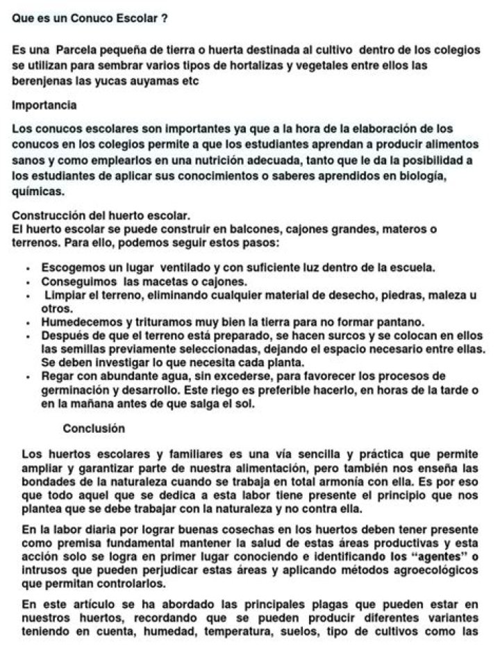 ¿Qué es conuco escolar definición