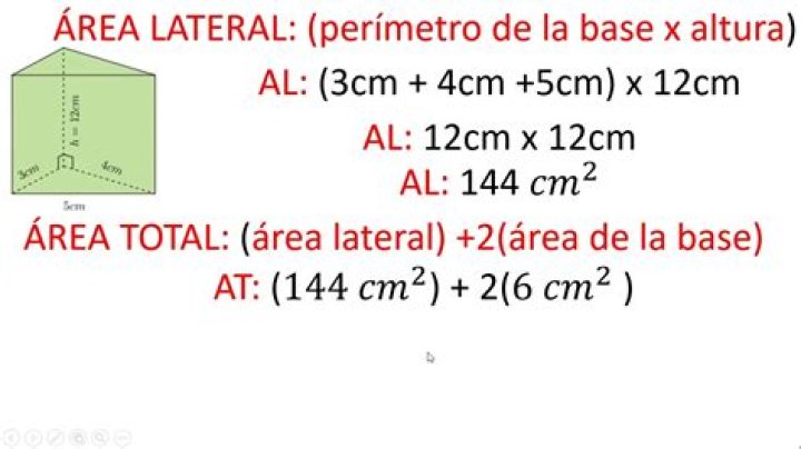 ¿Qué es el área lateral y total