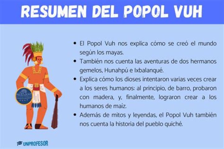 ¿Qué es el Popol Vuh y de qué trata