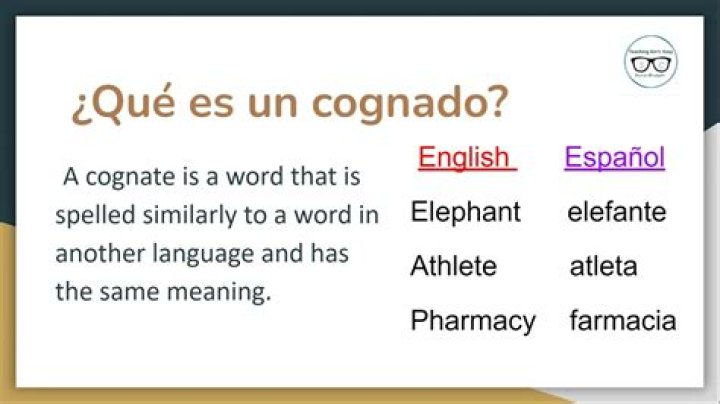 ¿Qué es un cognado en inglés