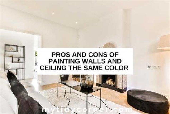 Should ceilings be white or same color as walls