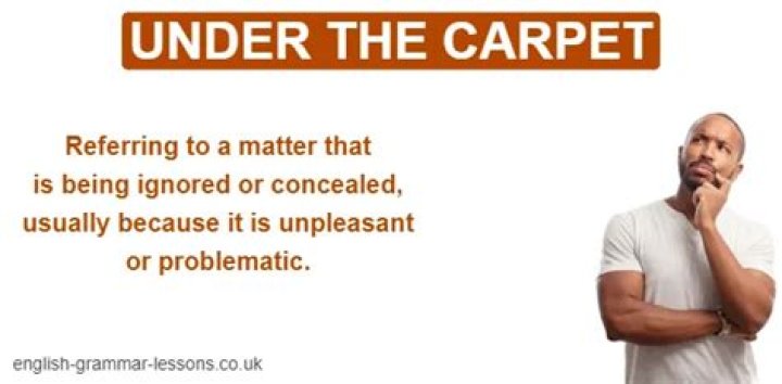 Was on the carpet idiom meaning