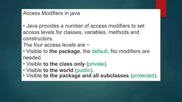 What are access modifiers in C