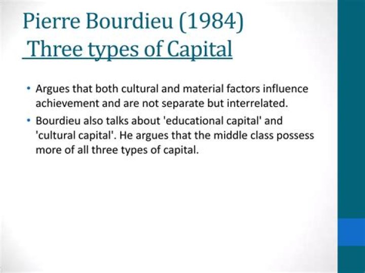 What are Bourdieus three forms of capital