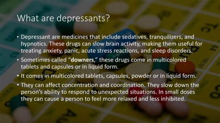 What are depressant drugs used for